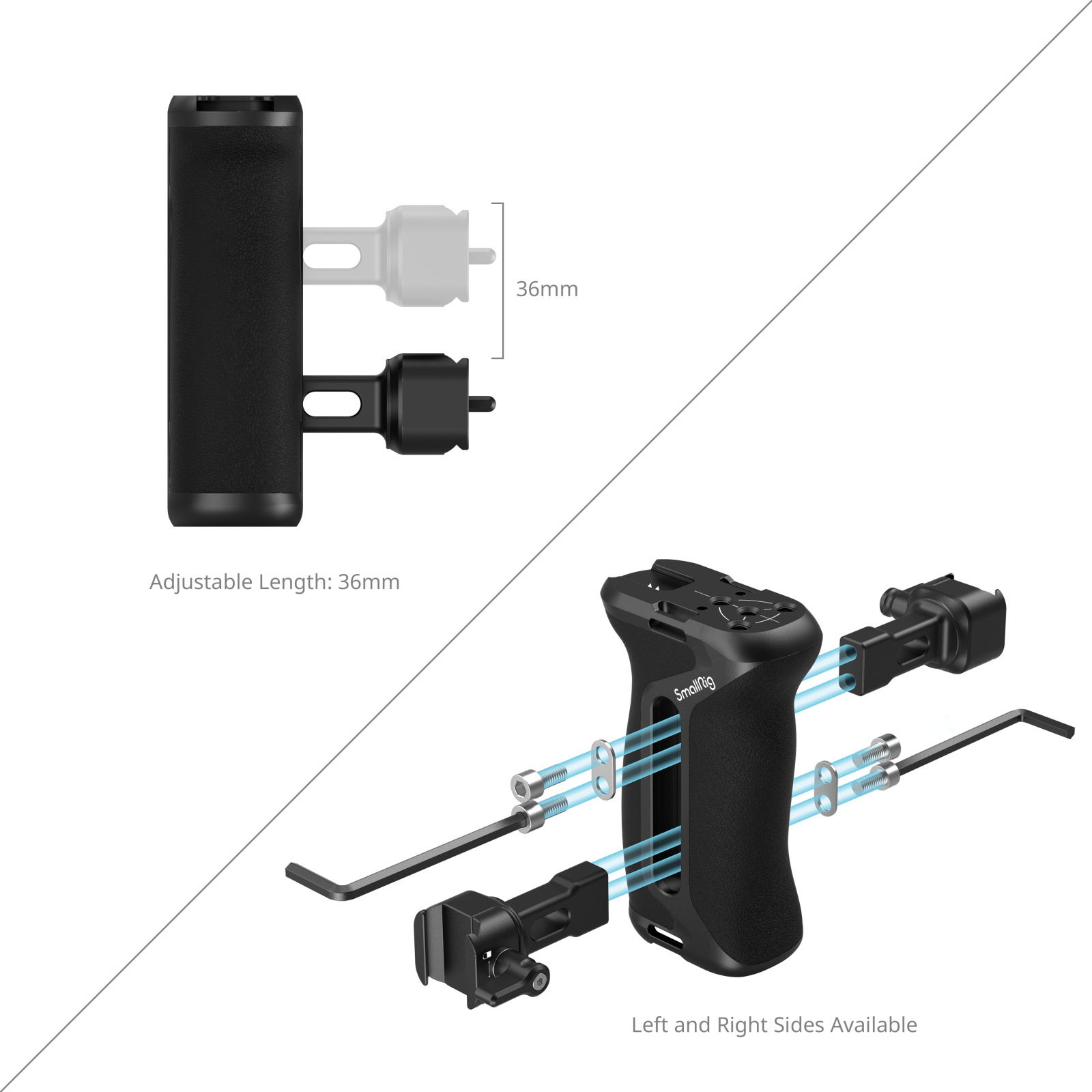 SmallRig 5952 Nato Bağlantılı Yan Tutma Kolu