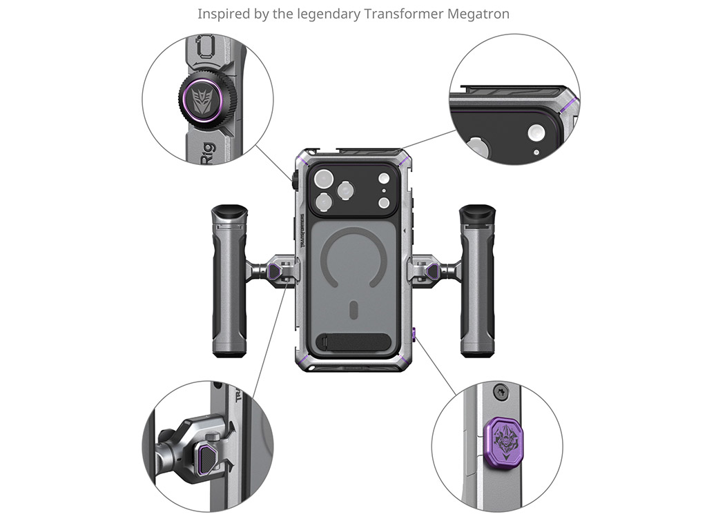 SmallRig 5584 Megatron Edition iPhone 17 Pro Max Uyumlu Dual Handle Kit