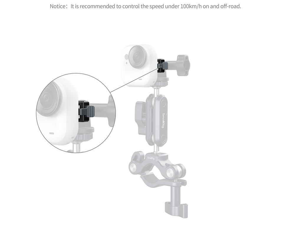 SmallRig 5919 Insta360 Uyumlu Hızlı Tak Çıkart Adaptörü