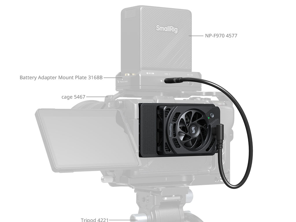 SmallRig 5874 Nikon ZR Uyumlu Soğutma Fanı