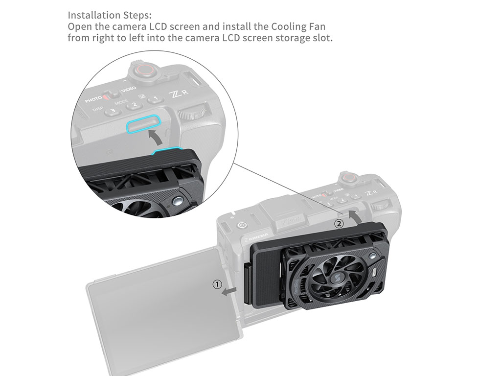 SmallRig 5874 Nikon ZR Uyumlu Soğutma Fanı