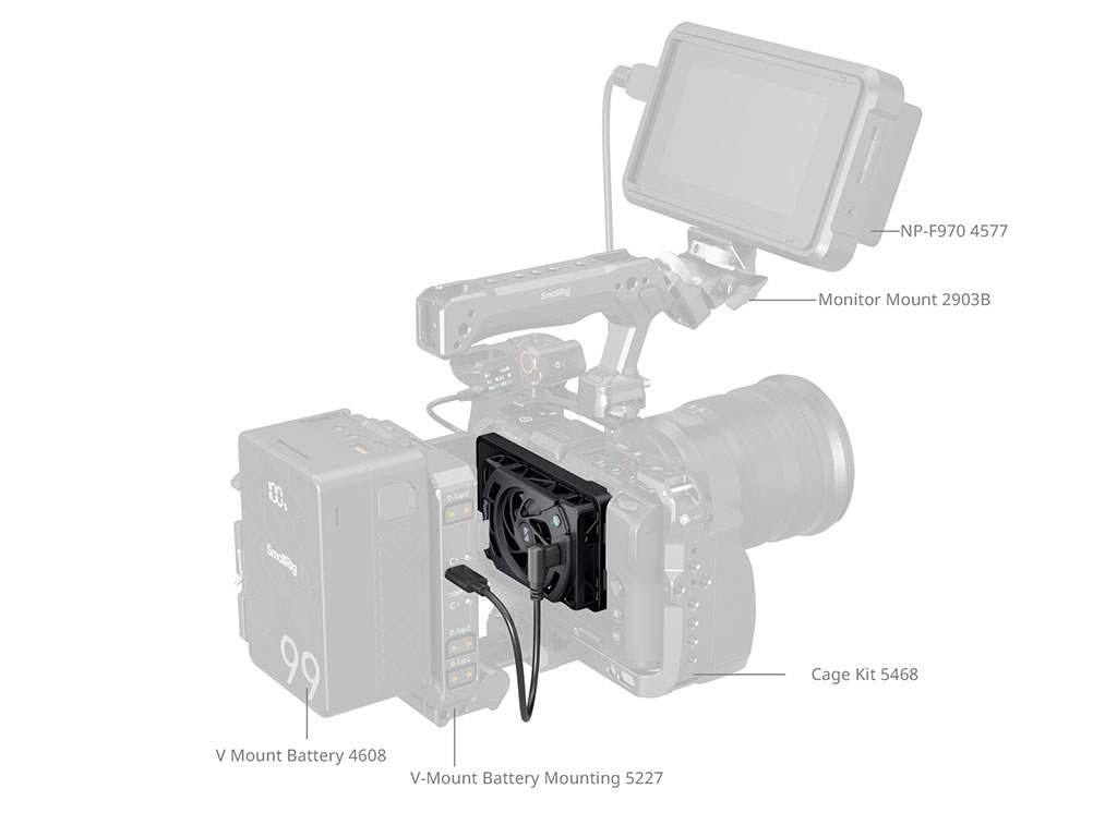 SmallRig 5874 Nikon ZR Uyumlu Soğutma Fanı