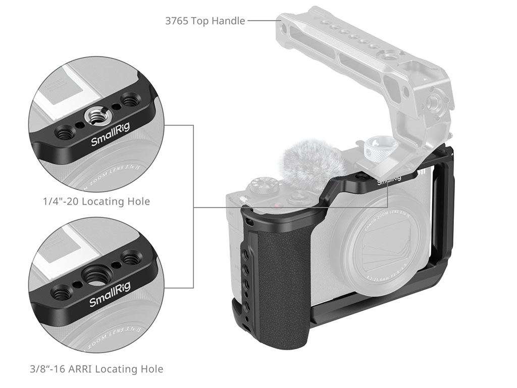 SmallRig 5807 Canon PowerShot V1 Uyumlu Kafes