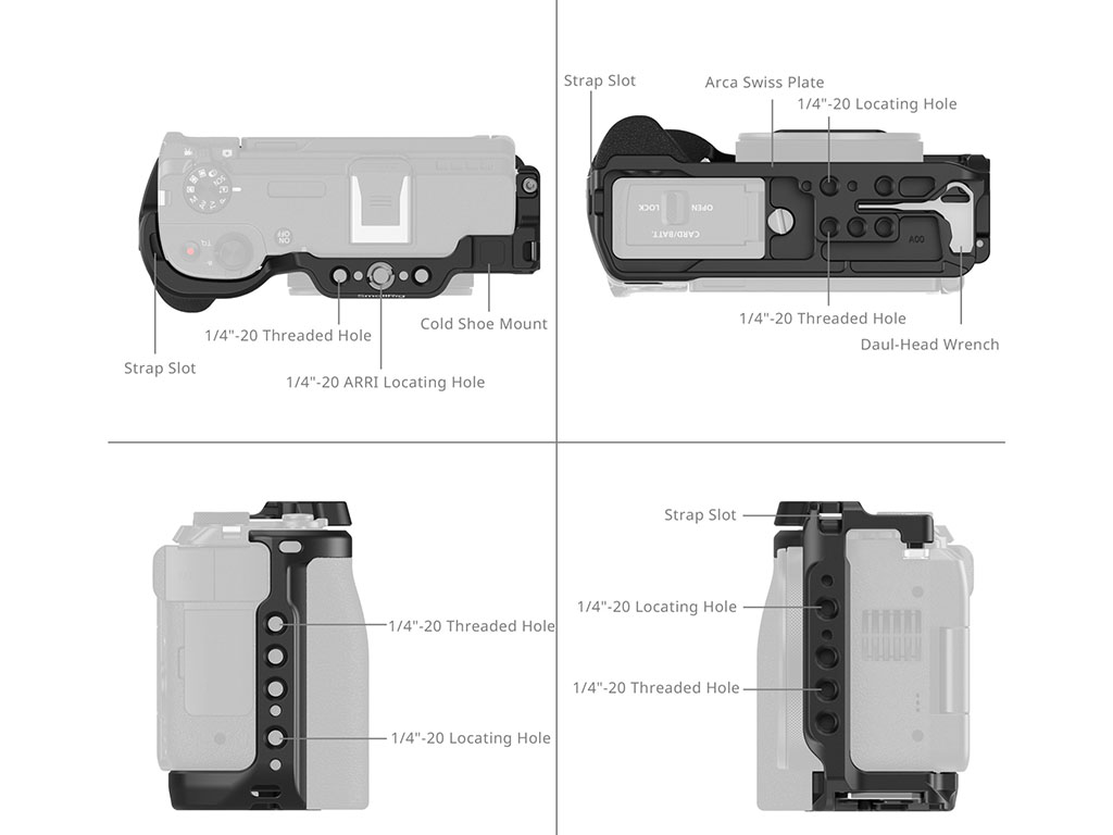 SmallRig 5807 Canon PowerShot V1 Uyumlu Kafes