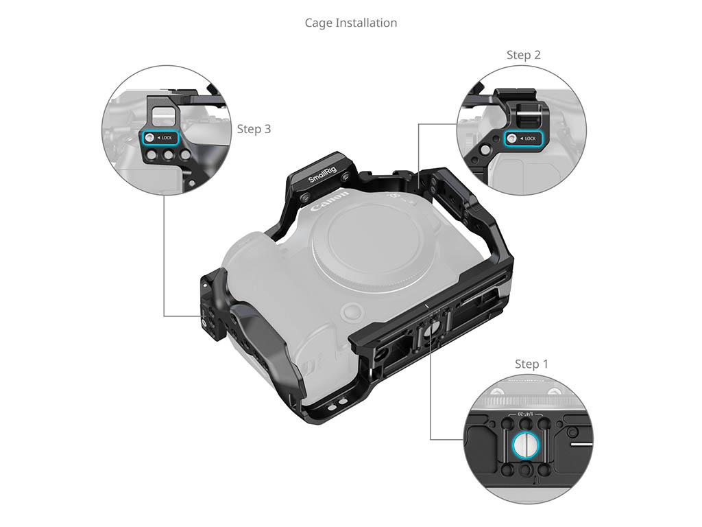 SmallRig 5954 EOS R6 III Uyumlu Kafes