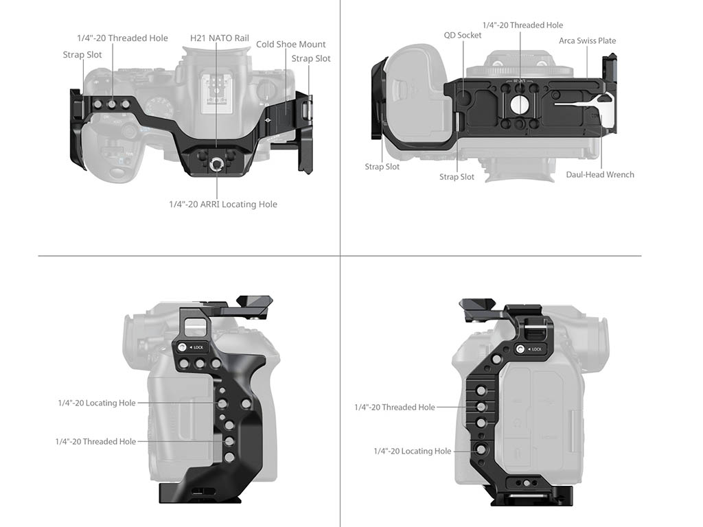 SmallRig 5954 EOS R6 III Uyumlu Kafes