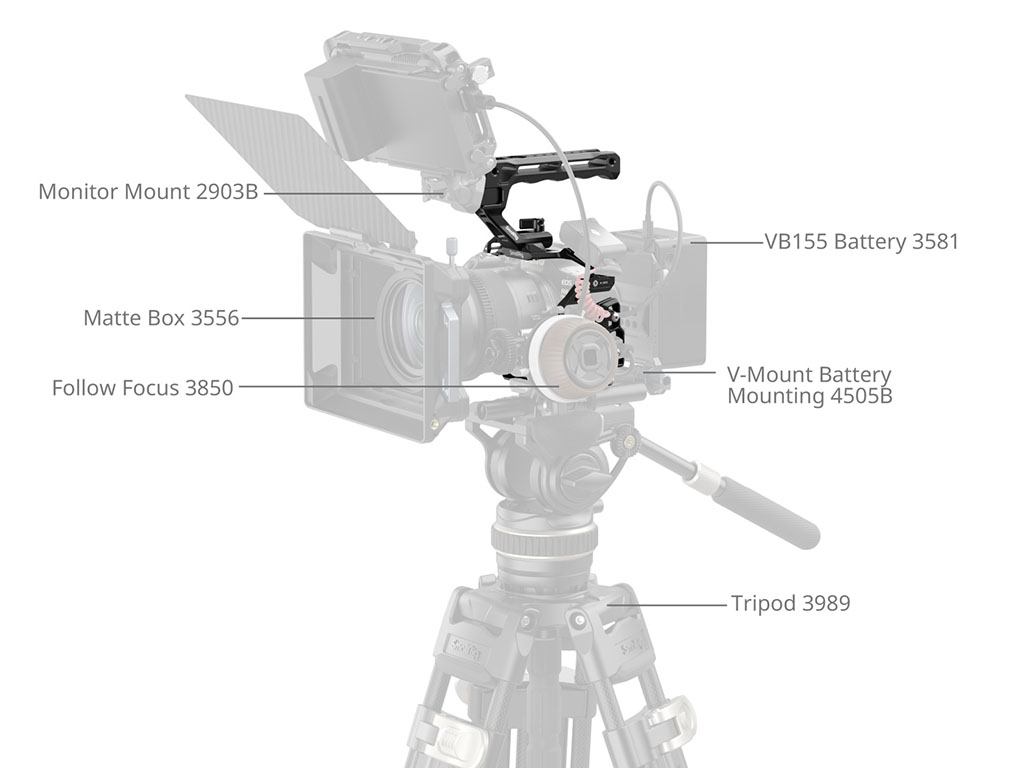SmallRig 5955 EOS R6 III Kafes Temel Kiti