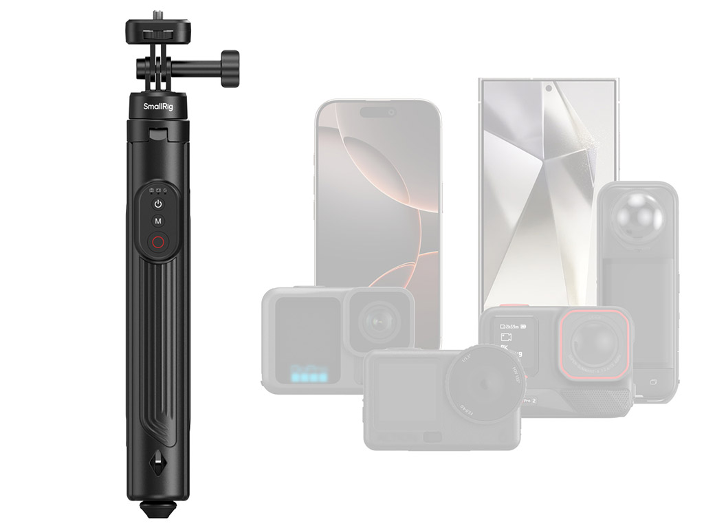 SmallRig 5464 Kumandalı Aksiyon Kamera ve Cep Telefonu Uyumlu Selfie Çubuk 29,5cm - 150cm