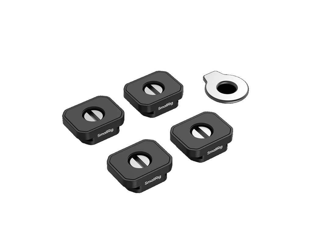 SmallRig 5472 Flaş Kızağı Bağlantılı 4' lü Montaj Plakası