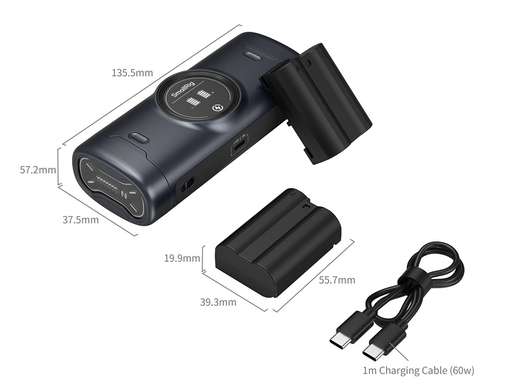SmallRig 5697 Nikon EN-EL15C Hızlı 2 Batarya + Şarj Kiti 2 Batarya + Şarj Aleti