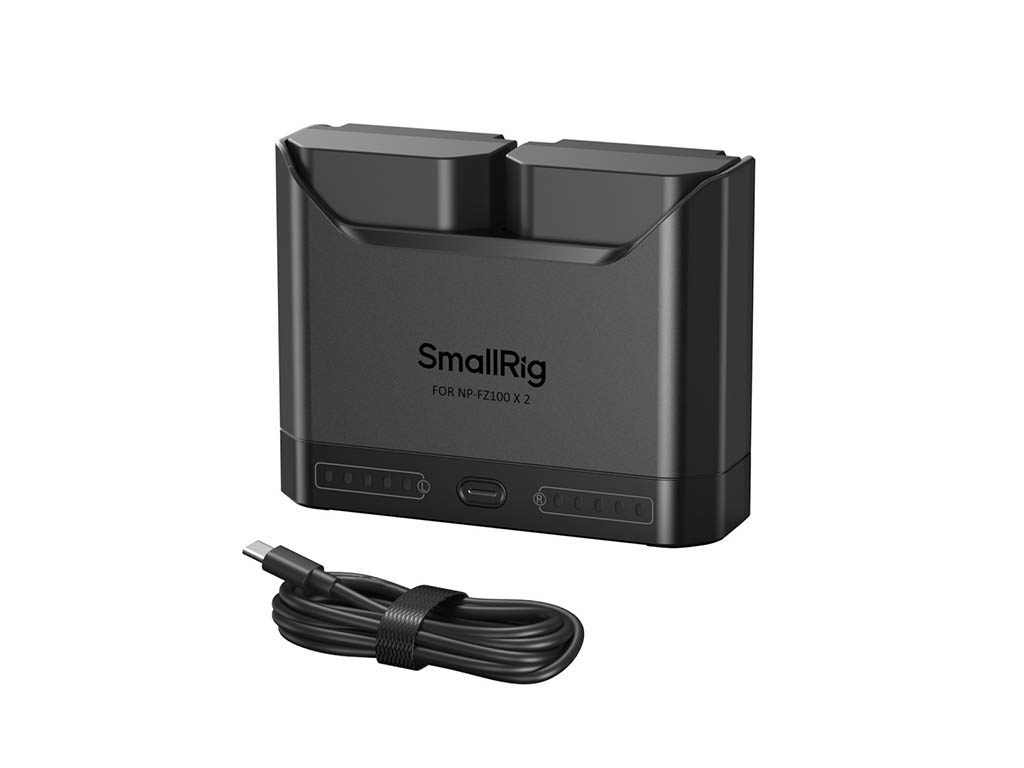 SmallRig 5483 Sony NP-FZ100 Turbo Hızlı 2 Batarya + Şarj Kiti 2 Batarya + Turbo Şarj Aleti