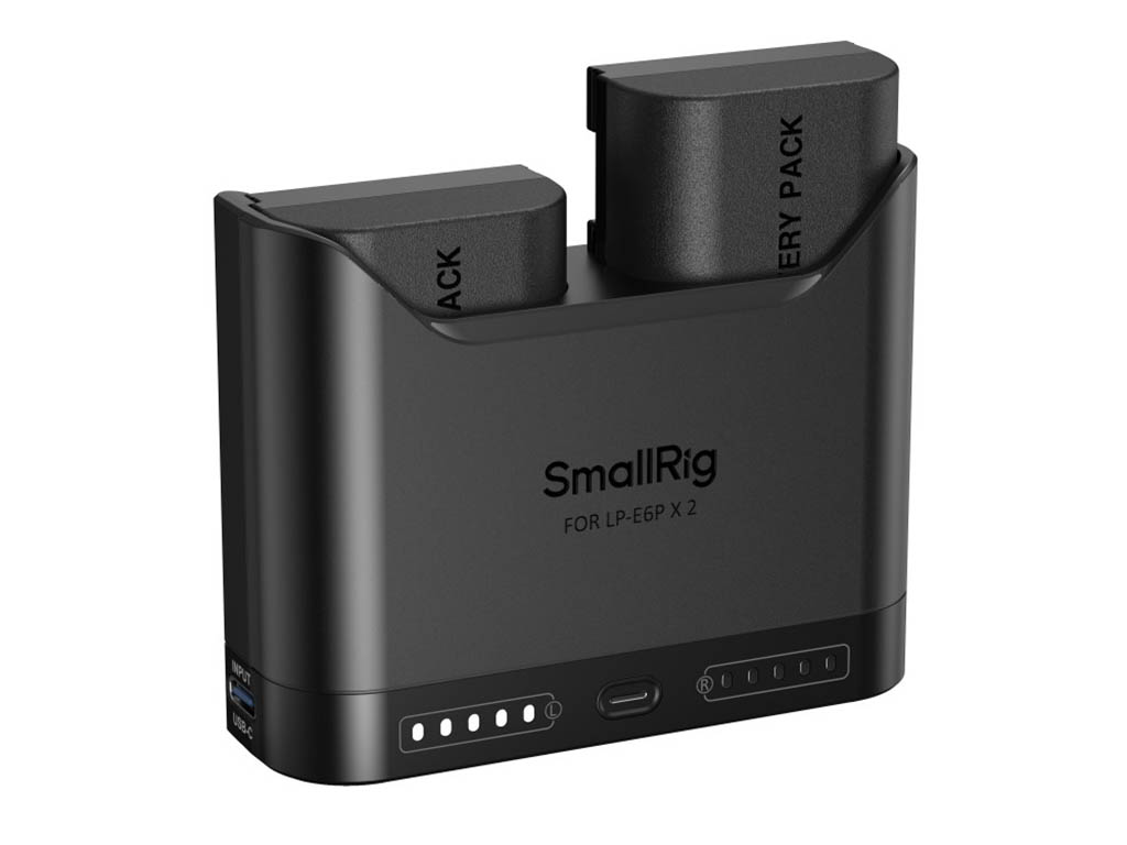 SmallRig 5485 Canon LP-E6P Turbo Hızlı 2 Batarya + Şarj Kiti 2 Batarya + Turbo Şarj Aleti