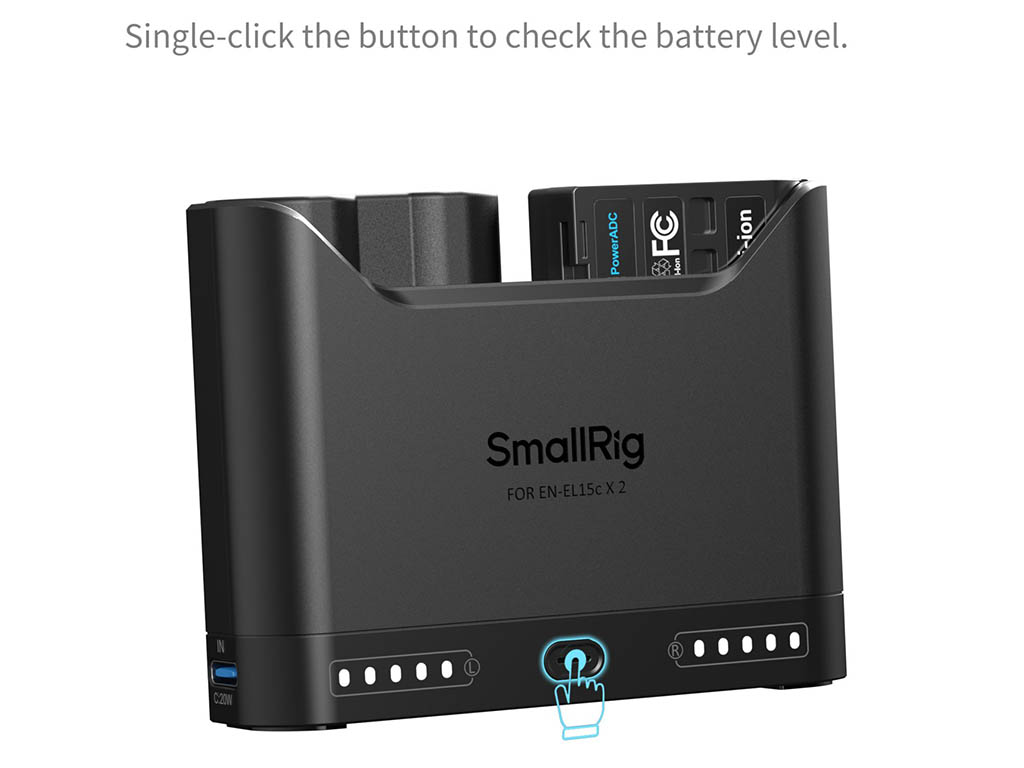 SmallRig 5486 Nikon EN-EL15C Turbo Hızlı 2 Batarya + Şarj Kiti 2 Batarya + Turbo Şarj Aleti