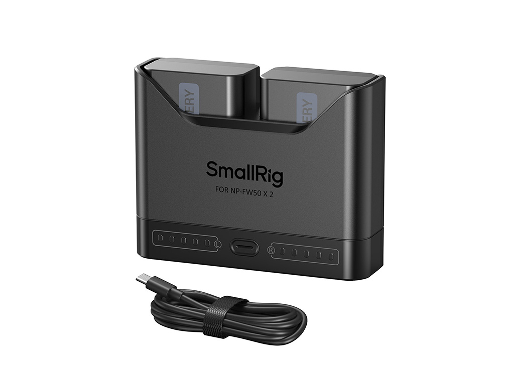 SmallRig 5488 Sony NP-FW50 Turbo Hızlı 2 Batarya + Şarj Kiti 2 Batarya + Turbo Şarj Aleti