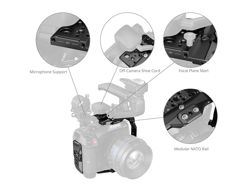 SmallRig 5810 Canon EOS C80 Uyumlu Kafes