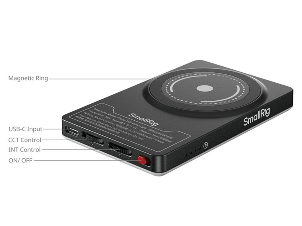SmallRig 5505 M3 Telefon Uyumlu Magsafe Video Led Işığı Bicolor