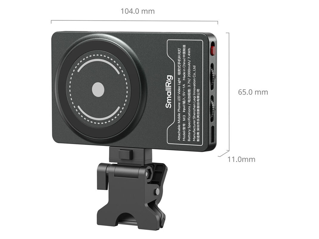 SmallRig 5505 M3 Telefon Uyumlu Magsafe Video Led Işığı Bicolor