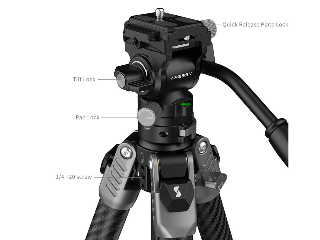 SmallRig 5477 Karbon Video Tripod