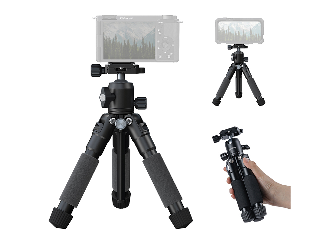 SmallRig 5470 VT-20 Pro 3kg Taşıma Kapasiteli Masaüstü Tripodu 53.8cm Maksimum Yükseklik