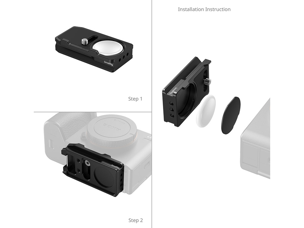 SmallRig MD5423 Arca-Swiss Özellikli Airtag Montaj Plakası